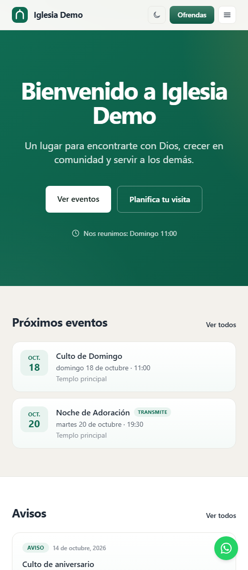 Sitio web de la iglesia